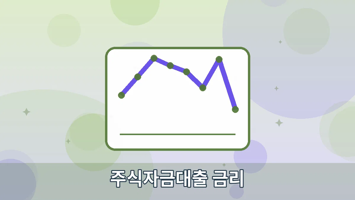 주식자금대출 금리 안내 이미지