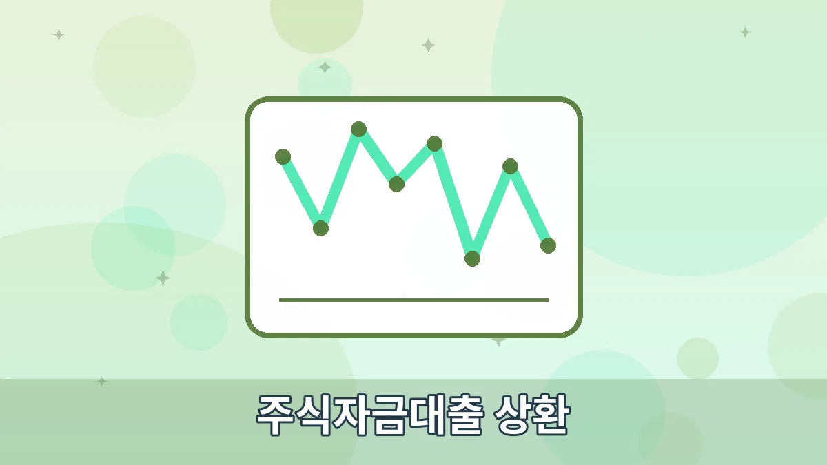 주식자금대출 상환 안내 이미지 1