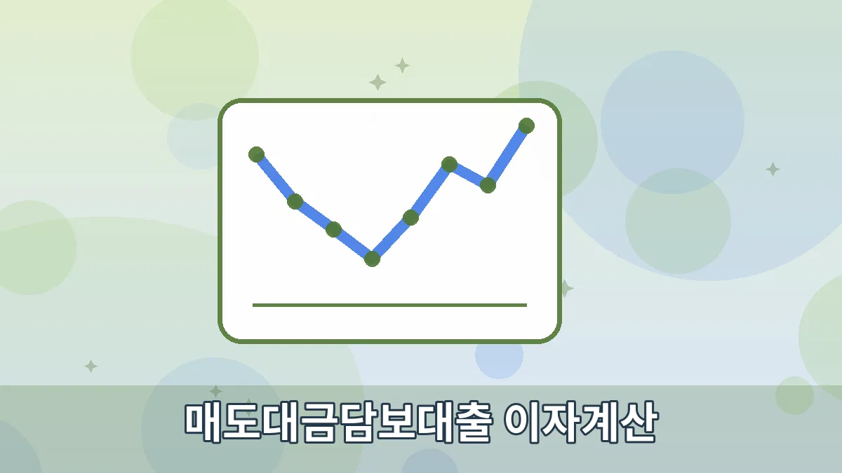 매도대금담보대출 이자계산 안내 이미지