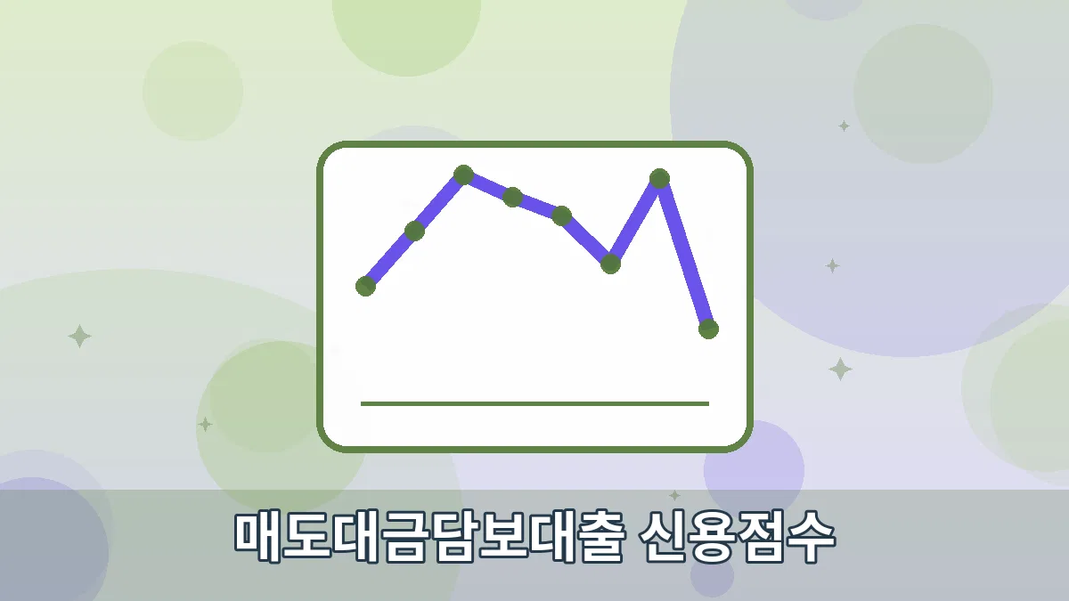 매도대금담보대출 신용점수 안내 이미지 4