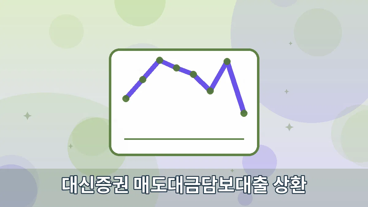 대신증권 매도대금담보대출 상환 안내 이미지 4