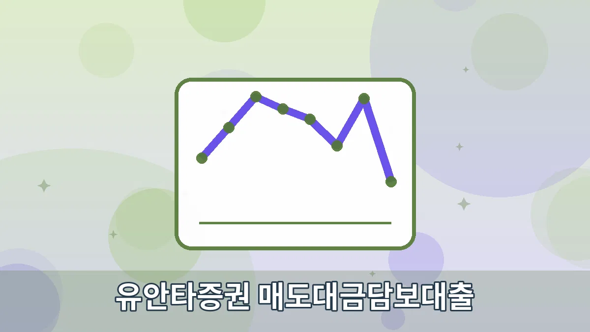 유안타증권 매도대금담보대출 안내 이미지