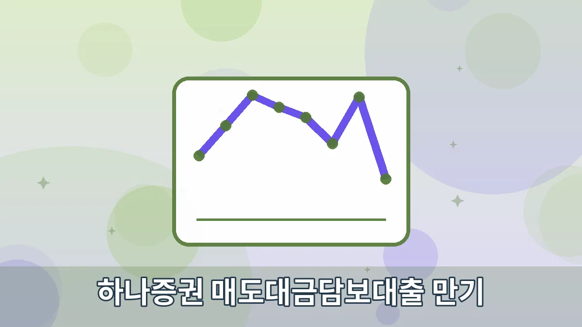 하나증권 매도대금담보대출 만기 안내 이미지 4
