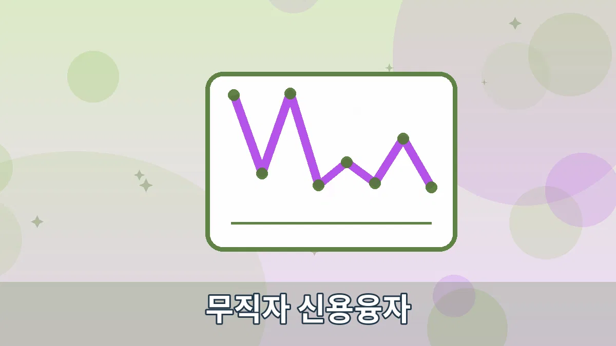 무직자 신용융자 안내 이미지